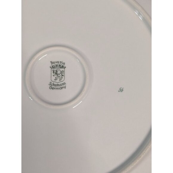 Vintage Bavarian Fruit Design Plate Gold Trim Bavaria Schumann Germany 56 - Picture 10 of 10